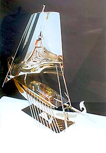 Soul Ship by Arlie Regier, stainless steel, 28" x 12" x 28"