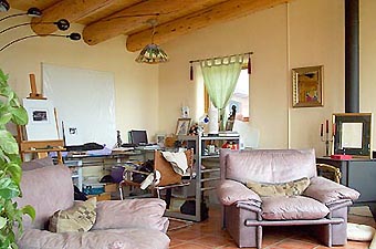 Ivette' desk and easel area